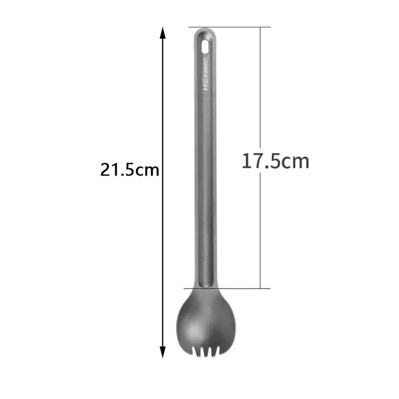 1pc Titanium Spoon Long Handle Spoon Outdoor Camping Tableware ESUS JOBWUKP0UK 