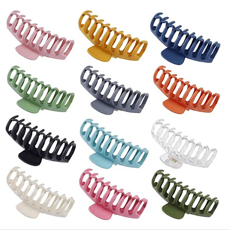 4/6/8/12 PCS Hair Clips Tough Plastic Large Size Hairpins Girls Clamps Hair Rope Hair Bands Headwear Hair Accessories Women Gift bride headband