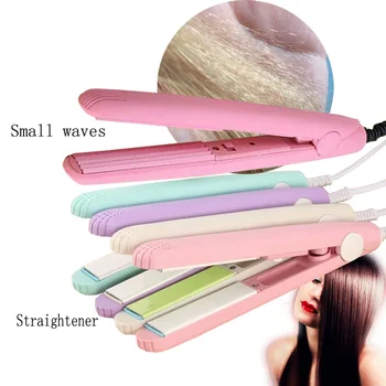 

New Professional Portable Ceramic Electronic Hair Small Waves & Straightening 110~220V Hair Irons Tool Free Shipping