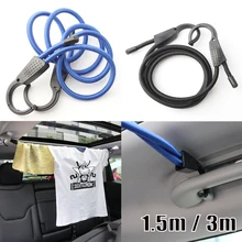 3 м 1,5 м регулируемый банджи шнур ударная веревка с широкими открывающимися крючками для внедорожника одежда с рисунком машинок вешалка для мотоцикла крыши автомобиля груза кемпинга