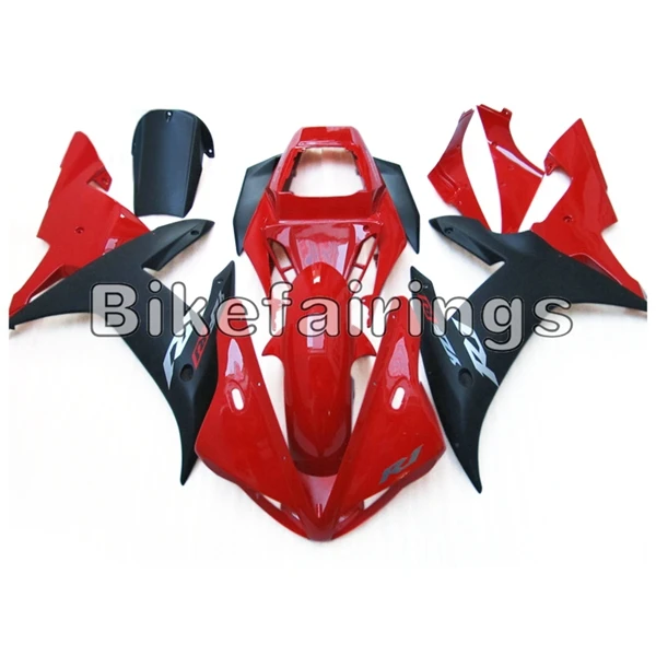 Красный и черный обтекатель для Yamaha 2002 2003 YZF1000 R1 02 03 R1 ABS пластик впрыска Cowlings велосипед кузов комплект