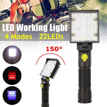 

Portable LED Flashlight Work Light Floodlight Searchlight Waterproof USB Rechargeable Power Bank For outdoor lighting