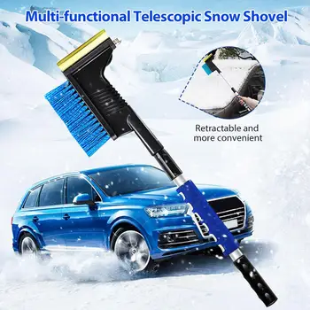 

Multifunctional Car Snow Shovel Winter Auto Vehicle Telescoping Snow Ice Scraper Snowbrush Shovel Removal Brush Winter Tool