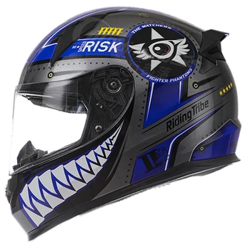 

Motorcycle Helmet Full Face Racing Helmet Moto Blue Men Women Motorbiker Helmet Motocross Riding Helmet Moto Casco Casque
