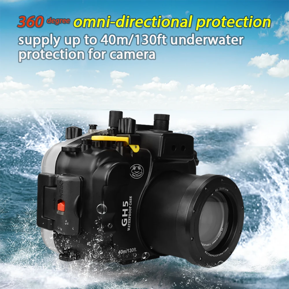 Камера Дайвинг чехол для Panasonic GH5 водонепроницаемый 40 m/130ft камера корпус 13-60 мм линзы 1 шт