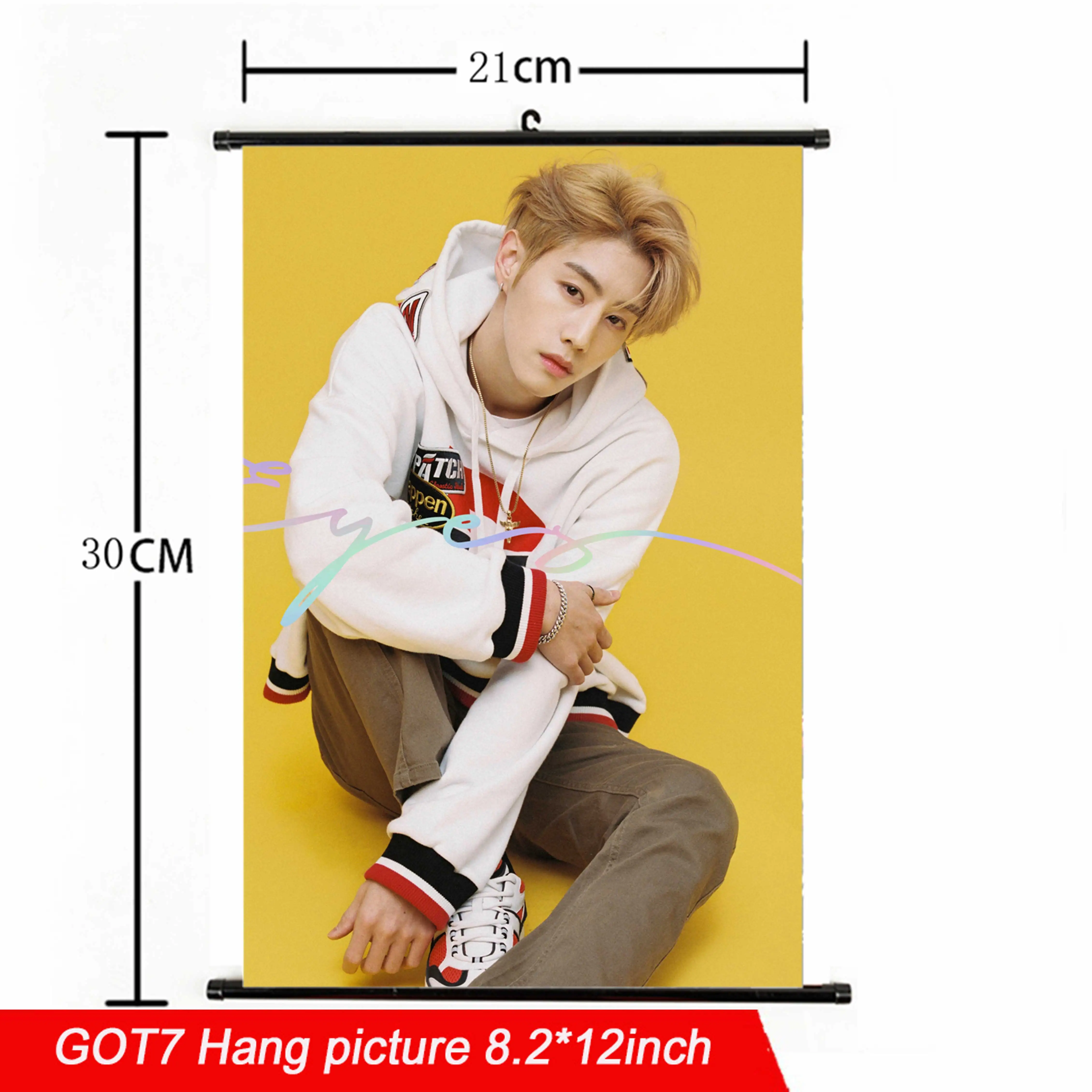21*30 см Kpop GOT7 повесить плакат ткань высокого качества глаз на вас альбом kpop GOT7 повесить изображение фото плакат для поклонников Коллекция подарков