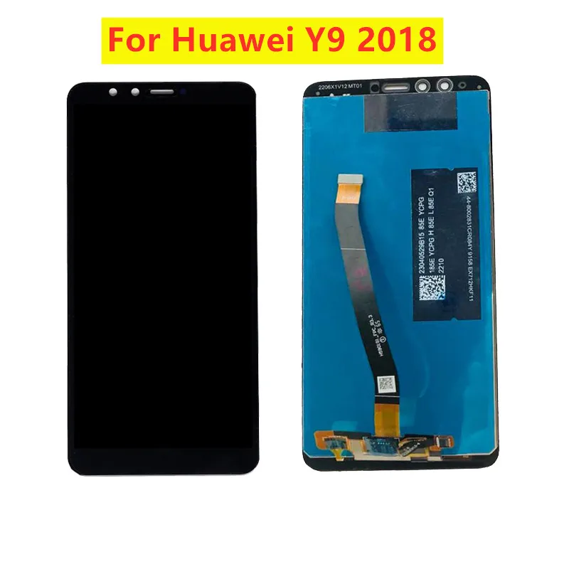 Для huawei Y9 ЖК-дисплей кодирующий преобразователь сенсорного экрана в сборе с заменой рамки для huawei Y9 Enjoy 9 plus ЖК-экран - Цвет: for y9 2018 black