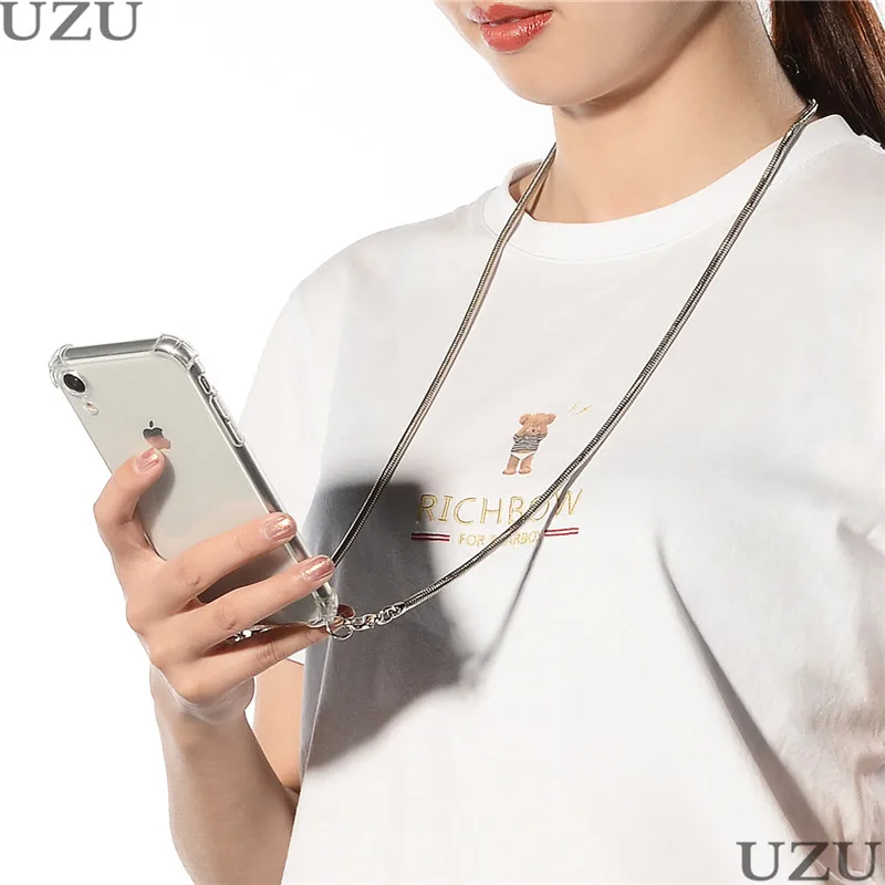 

Necklace Rope Case For Huawei Mate 10 20 30 P20 P30 Pro Lite Soft Clear Cover For Huawei P Smart Z Plus P20 Lite 2019 P9 P10 Plu