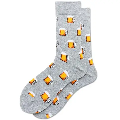 New Women Creative Cartoon Dessert Food Pattern Breathable Sweat-Absorbing Deodorant Cotton Middle Tube Socks Couple k2769