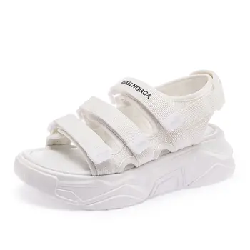 

AIBA summer new women's sandals ladies thick bottom increased shoes flat bottom casual women sand