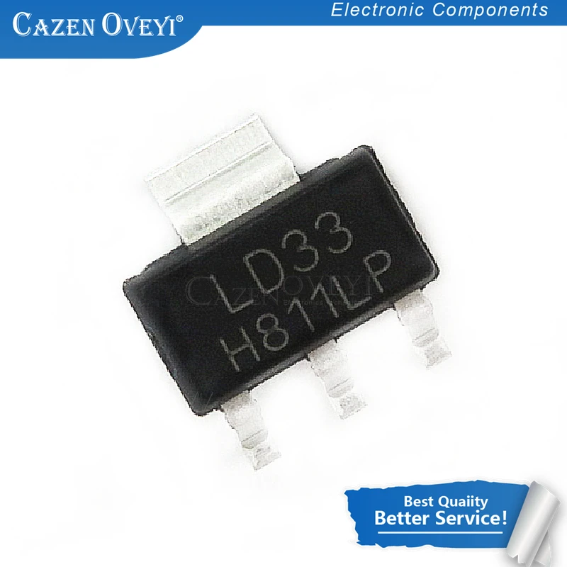 

10 шт./партия LD1117S33CTR LD1117S33TR LD1117S33 LD33 LD1117S50TR LD1117S50 LD50 SOT-223 3,3 V 950MA в наличии