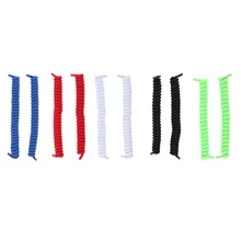 5 пар эластичных шнурки без завязок для детей и взрослых, кудрявые обувные шнурки для шнуровки-Различные цвета-от 12,5 до 108 см длиной