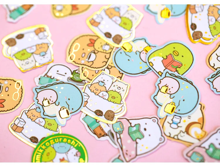 Rilakkuma и Kawaii Sumikko Gurashi Bullet Journal Декоративные Канцелярские наклейки Скрапбукинг DIY дневник альбом палка этикетка