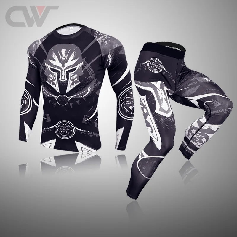 Winter Thermal Underwear Men Underwear Sets 3D Spartan Compression Ski Sweat Quick Drying Men Thermal Clothing thermal underwear set
