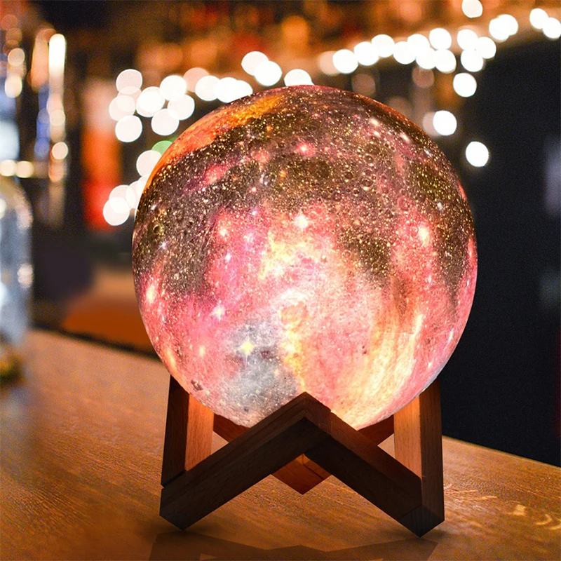 

USB Recharge Colorful 3D Starry Sky Moonlight Touch Control LED Night Light for Christmas Birthday Gift Home Decor Drop Shipping