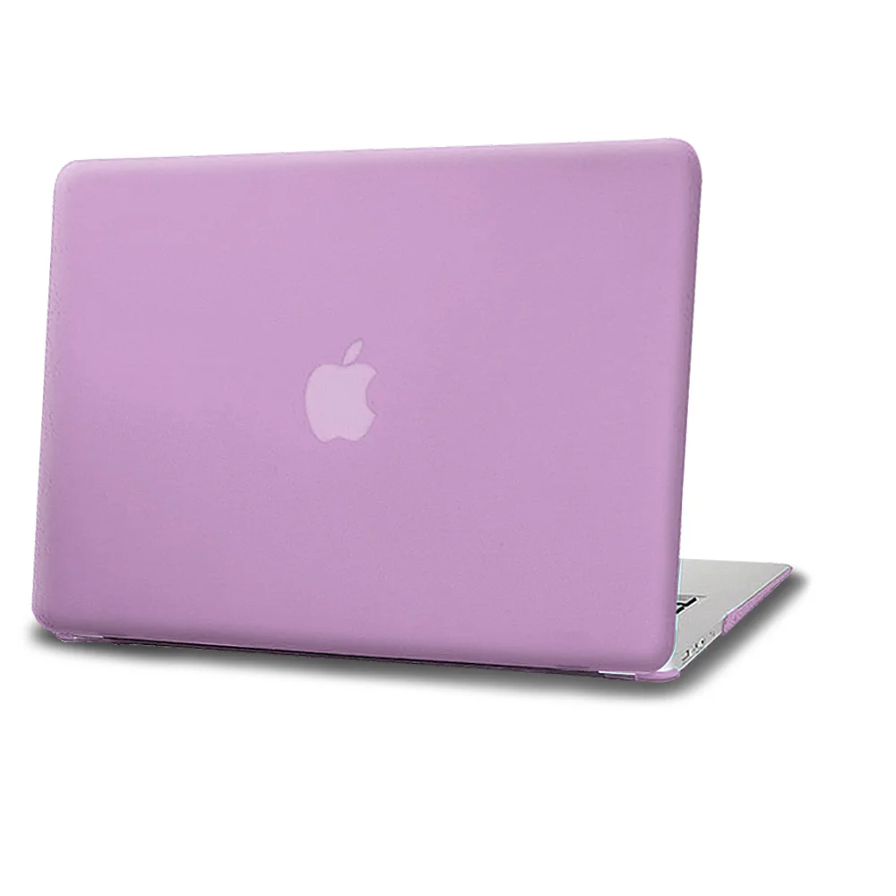 Hard Shell Cover For Apple Macbook Air 11/13 /Pro 13/15 /Macbook 12 Rubberized Matte Purple Laptop Case + US Keyboard Skin Film