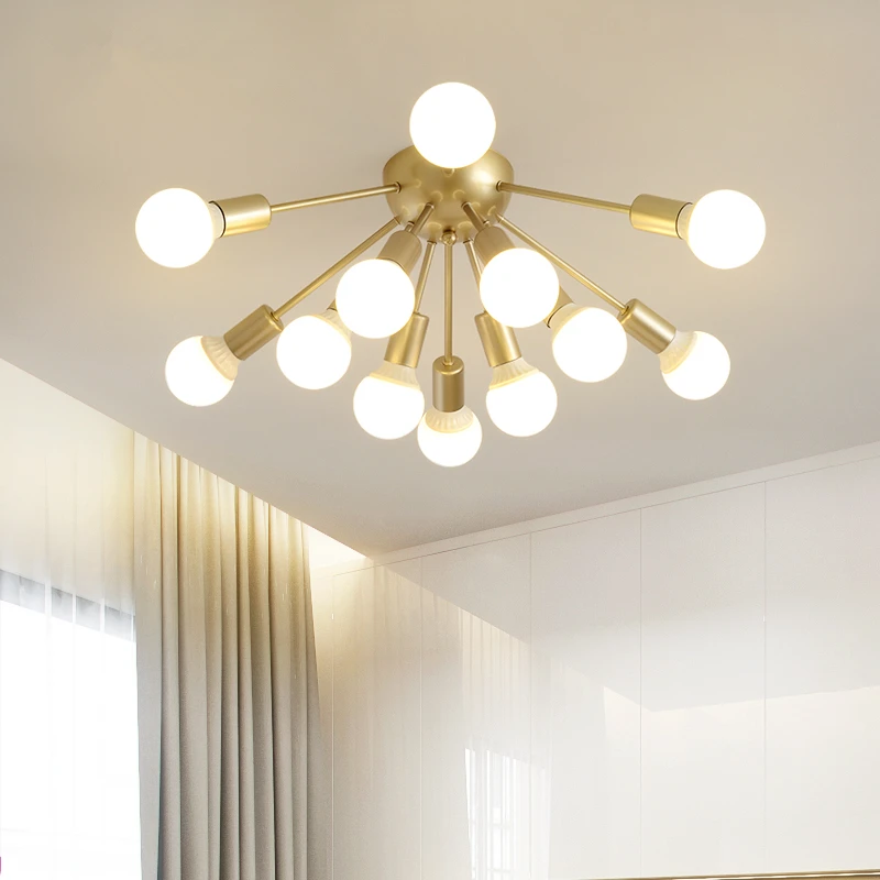 

Modern LED Ceiling Lights Gold lighting Living Room Bedroom Creative Home Lighting Fixtures Ceiling Lamp AC110V/220V Shipping