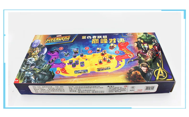 Дисней Marvel Мстители игрушки двойной интерактивный бой настольные игры От 7 до 10 лет детская головоломка игра игрушки