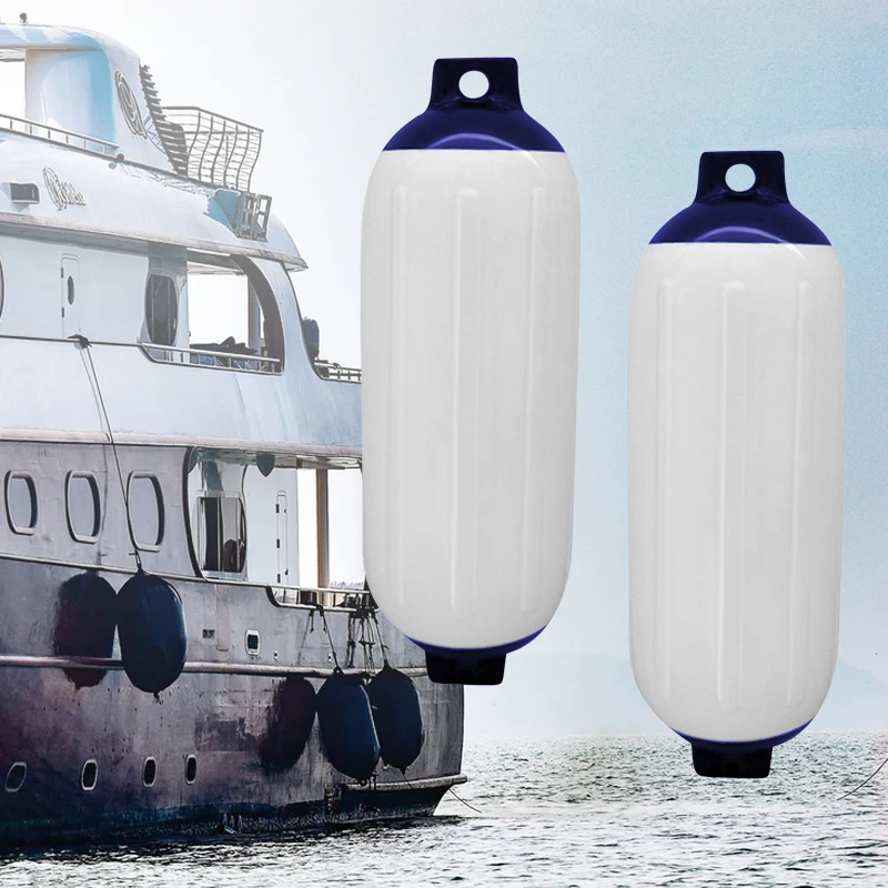 2 предмета с защитой от ультрафиолетового излучения, шлюпочный Кранец винил ребристые надувные бампер морской щиток для причала защиты ПВХ 11x40 см для яхты катер