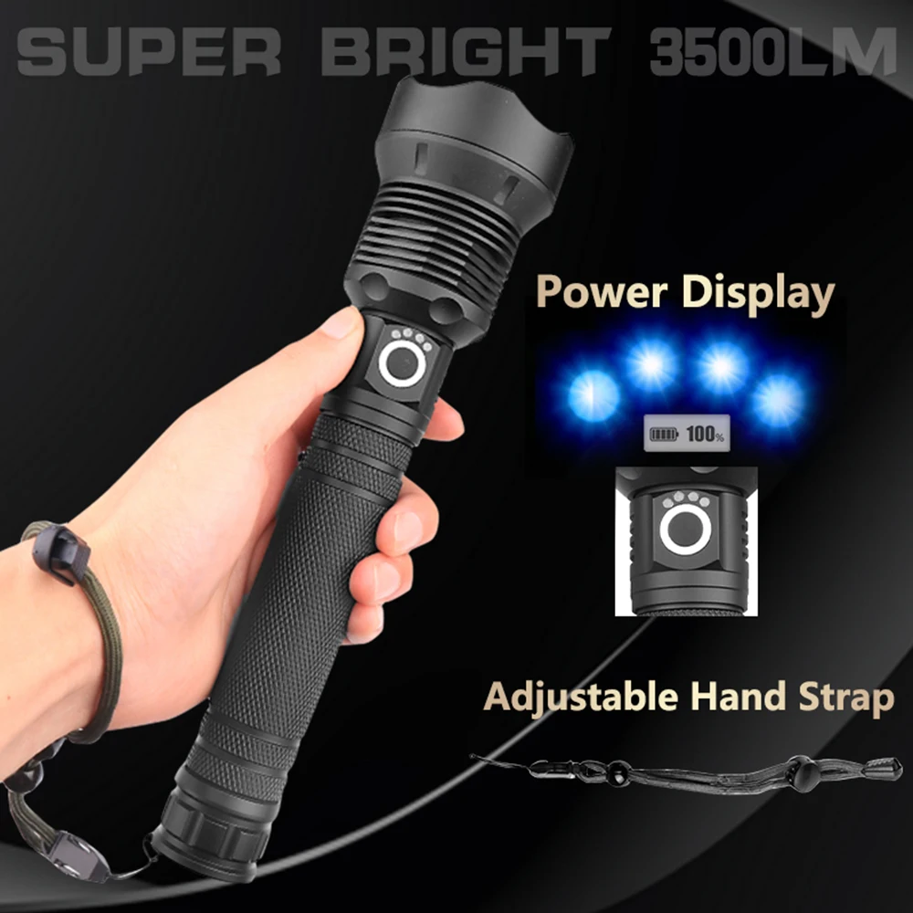 Самая мощная лампа XHP70.2 самый мощный фонарик USB Zoom СВЕТОДИОДНЫЙ Фонарь XHP70 XHP50 18650 или 26650 батарея Лучший Отдых на природе