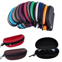 11 цветов дорожная переносная сумка для очков, жесткая коробка на молнии, защитная коробка для очков, чехол, модный контейнер для солнцезащитных очков