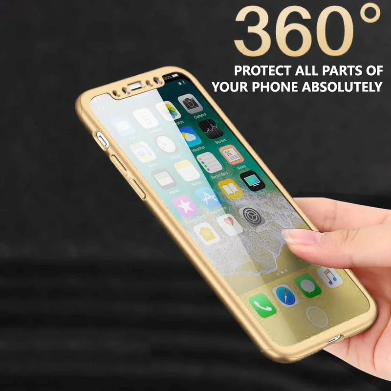 360 Полное покрытие противоударный чехол для IPhone 12 Mini 11 Pro Max XR XS 8 7 6S Plus 5S SE 2020