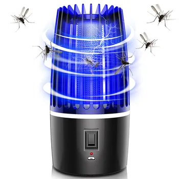 

2020 2 In 1 USB Rechargeable Mosquito Killer Lamp LED Bug Zapper Insect Killer Pest Repeller Camping Light Mosquito Trap