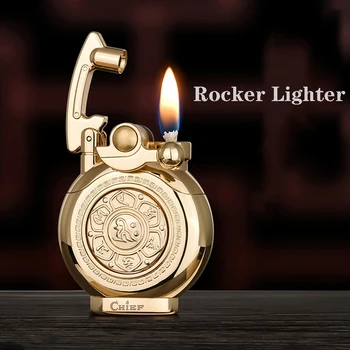 

original chief Kerosene lighter creative metal retro rocker cigarettes lighter lucky collection
