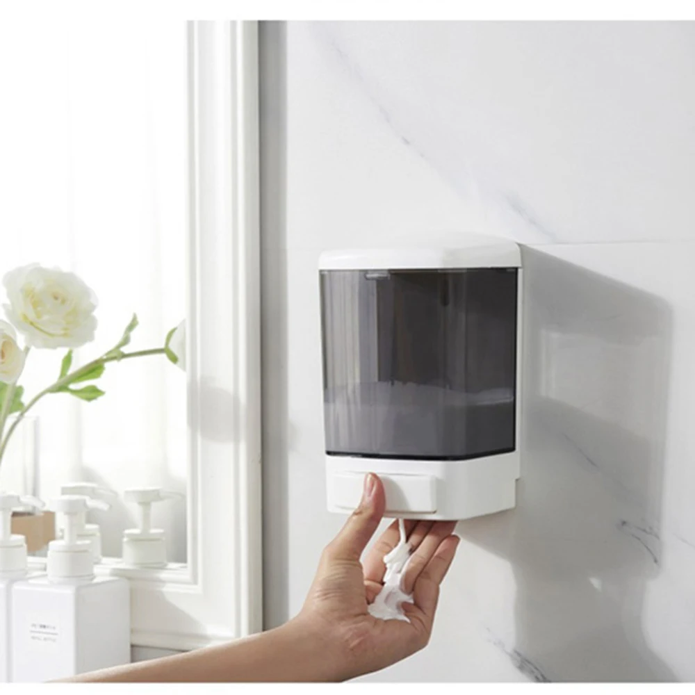 

Wall Mount Soap Dispenser Plastic 1000ml Large Capacity Hand Sanitizer device