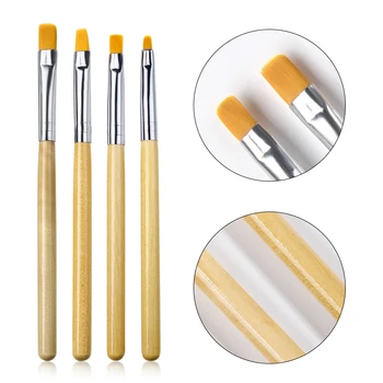 

Nail Art Metal Handle Acrylic UV Gel Extension Builder Petal Flower Painting Drawing Brush Manicure Tools