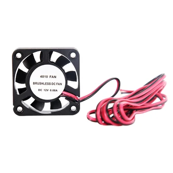 

DC12V Small Office Portable Square Home Black 3D Printer Parts With Wire Brushless DIY Cooling Fan