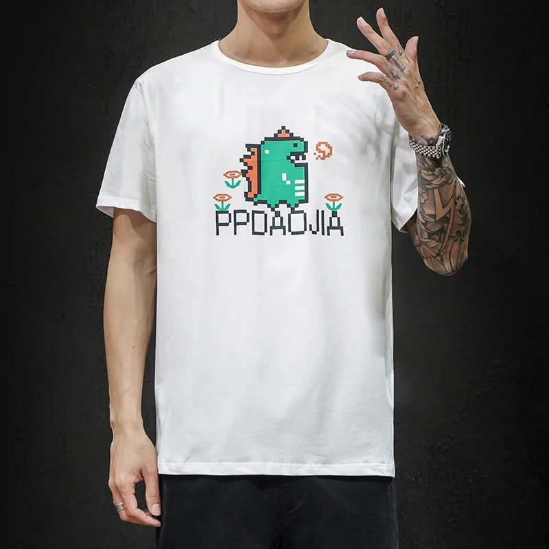 

Ropa De Hombre 2020 Summer Tops Mens Fashion T Shirts Billie Eilish Style Oversized T Shirt for Men Colthese Cartoon T-shirt