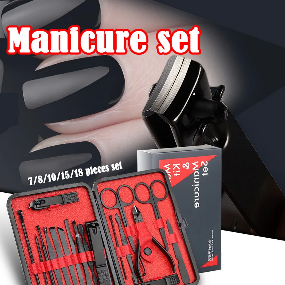 

Stainless Pedicure Professional Nail Clipper Set Cuticle Eagle Hook Tweezer Manicure Beauty Tools Kit Manicure Pedicure Kit