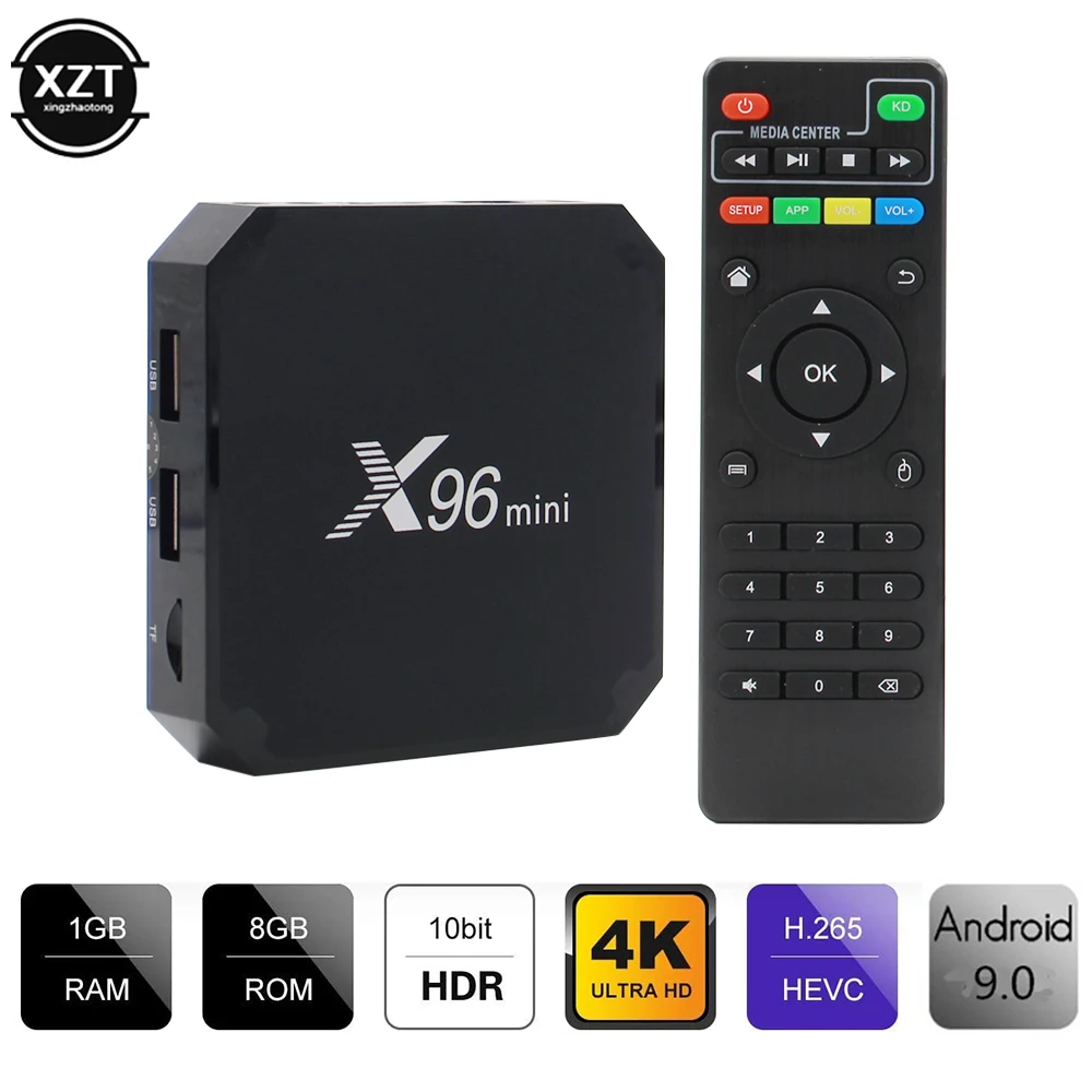 X96 mini TV Box Android 9.0 Smart TV Box Amlogic S905W 4 Core 64bit 1/2GB + 8/16GB 100M 2.4G WiFi lecteur multimédia X96mini décodeur | AliExpress