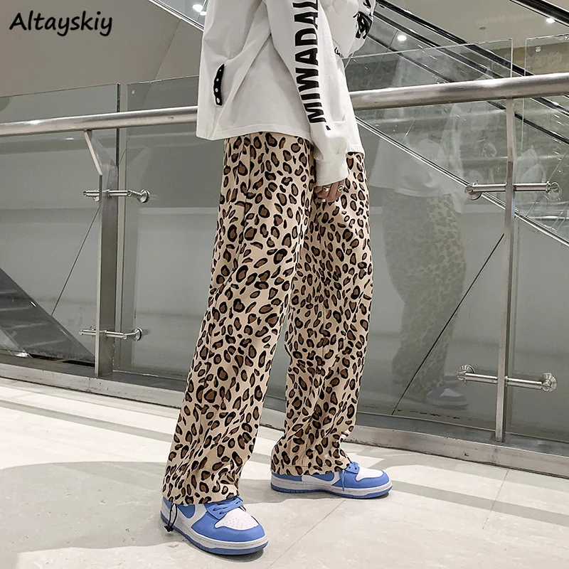 メンズヒョウ柄パンツ ワイドパンツ ヴィンテージ 原宿 ハイ ルーズフィット ストリート シック 巾着 トレンディ ワイド脚パンツ Aliexpress メンズヒョウ柄パンツ ワイドパンツ ヴィンテージ 原宿 ハイ ルーズフィット ストリート シック 巾着 トレンディ ワイド脚パンツ Aliexpress