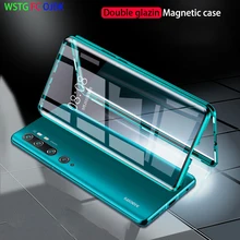 Funda magnética metálica 360 para Xiaomi Red mi Note 8 7 K30 20 Pro 8T funda magnética para Xiaomi Note 10 Pro mi 9 SE cc9 A3 Lite 9T(China)