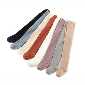 

Winter Newborn Girls Soft Warm Casual Pantyhose Toddler Plus Fleece Thickening Solid Color Suitable 3-8 Years Old Kids Children