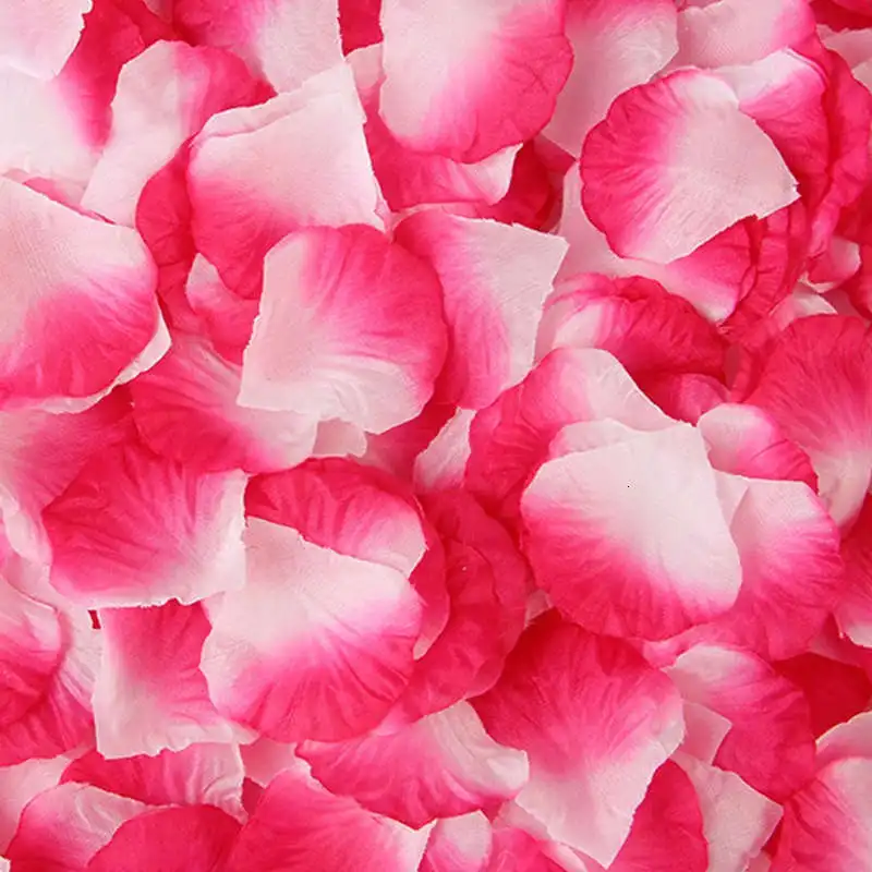 2000 шт красочные искусственные лепестки роз Свадебные Petalas красочные шелковые цветочные аксессуары свадебные розы - Цвет: 2000pcs 22