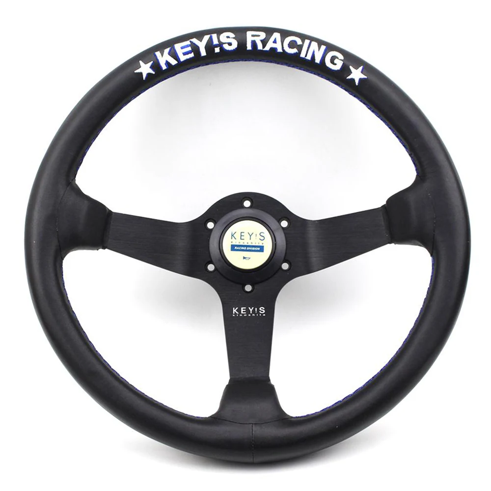 

Drift Tuning Sport Keys Racing Steering Wheel Leather Deep 14inch Modified Steering Wheel