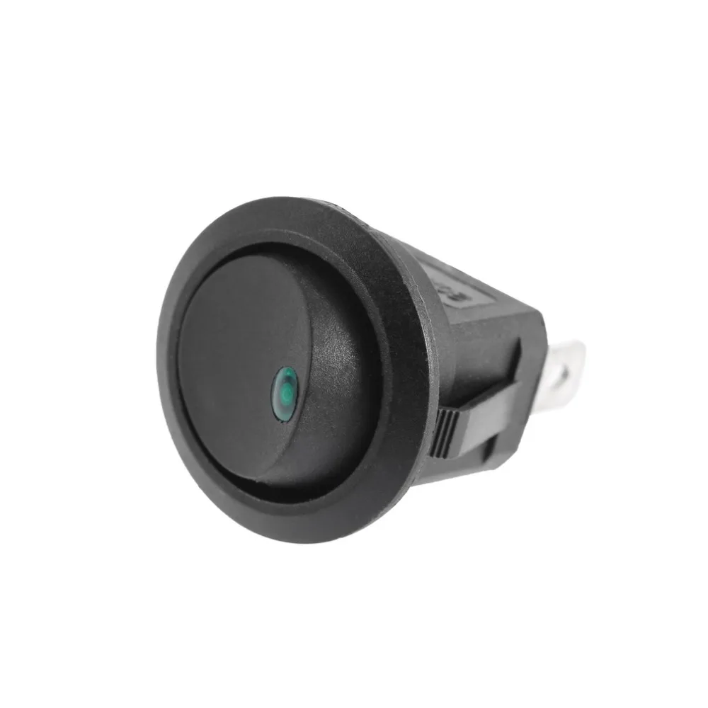 

Led Dot Light 12V Car Auto Boat Round Rocker ON/OFF Toggle SPST Switch Truck with a Keyhole slot to Prevent Unwanted Rotation