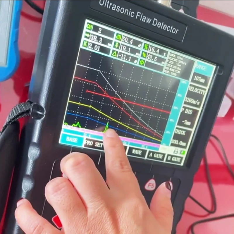 Digital Ultrasonic Fault Detector Ultrasonic Flaw Detector Metal Cracks Welds Pores Ultrasonoscope DAC Curve USB Interface
