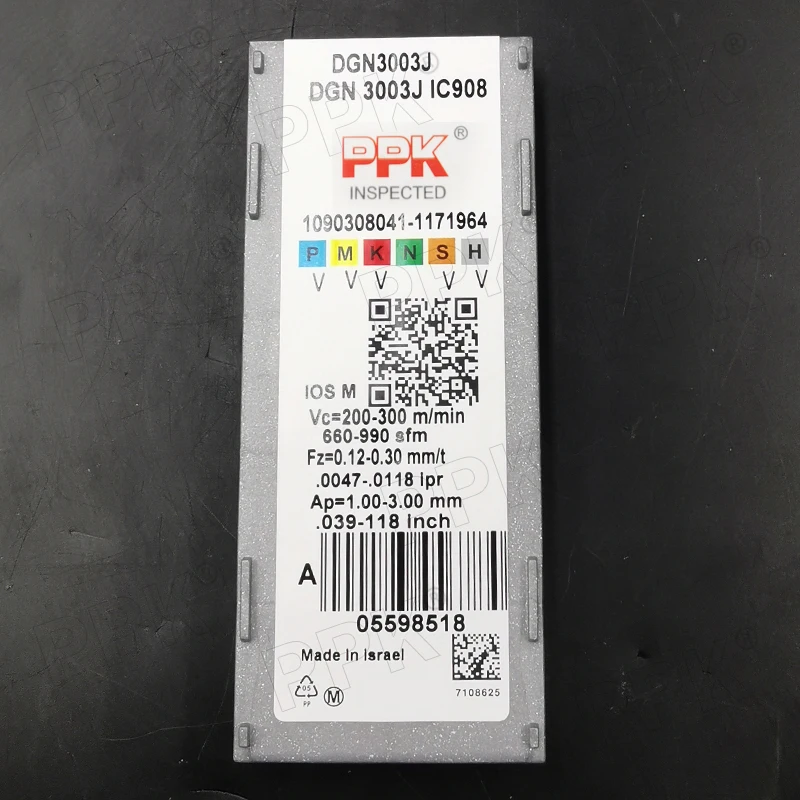 10 шт. DGN 3003J IC908 поворотные твердосплавные вставки инструмент токарный фрезерный станок с ЧПУ Режущий инструмент слот для резки DGN 3003J IC908