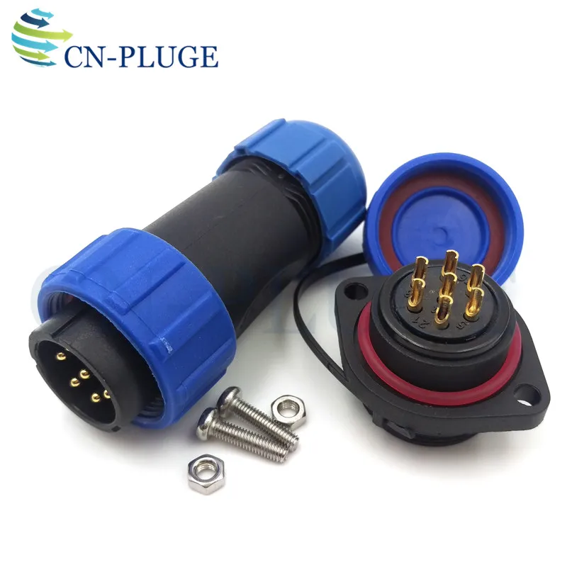SP2110/P SP2113/S IP68 7 pin водонепроницаемый кабельный разъем, авиационный Автомобильный светодиодный разъем питания