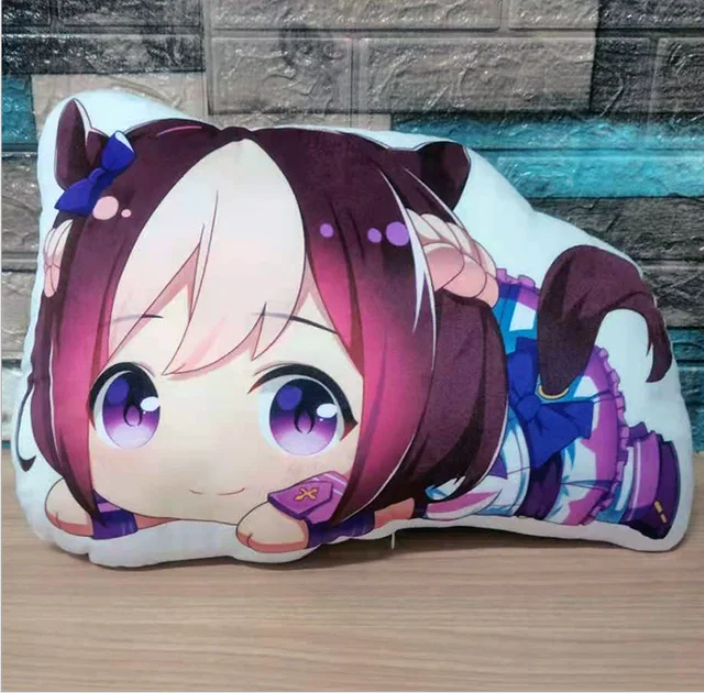2021 Pretty Derby Plush Pillow Cute Stuffed Plushie Doll Kawaii Anime Pillow Double Sided Home Decor Plush Toy Sofa Cushion