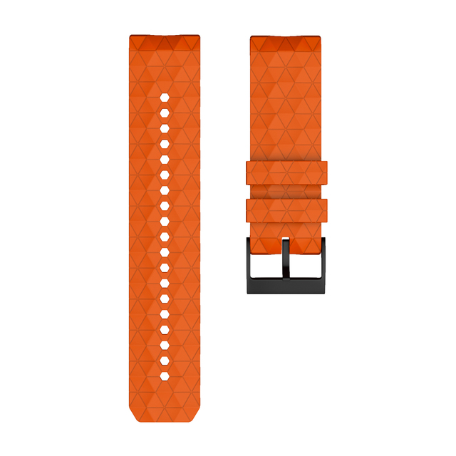 Silicone Watchband for SUUNTO 9 Baro Strap 24mm Width Replacement Silicone Wristband for SUUNTO Spartan/9 Baro Copper Strap