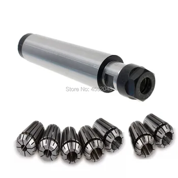 

1set Morse #4 tapper shank MT4 ER16 M16 / MT4 ER20 M16 Drawbar+7pcs collet Milling Chuck Holder FOR CNC Milling Lathe chuck