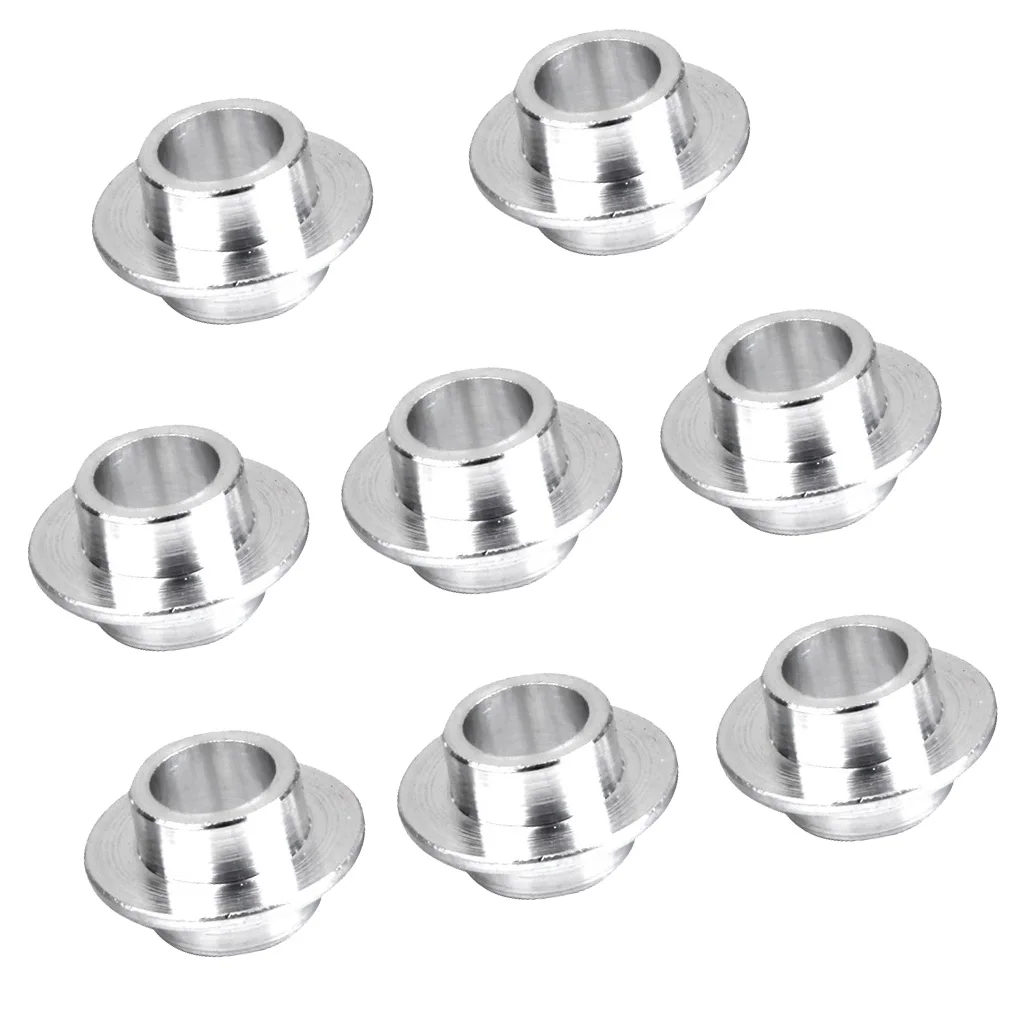 8pc Skateboard Scooter Quad Roller Inline Skate Wheel Bearing Spacers Silver