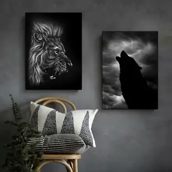 

Motivational Wall Art Mindset is Everything Inspirational Canvas Artwork Entrepreneur Quotes Dog Wolf Inspirational Posters