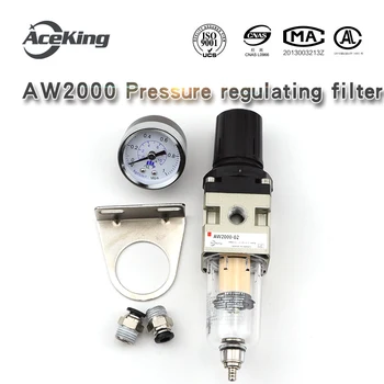 

Pneumatic air source processor aw2000-02 filter with pressure regulating valve reducing valve pressure regulating filter