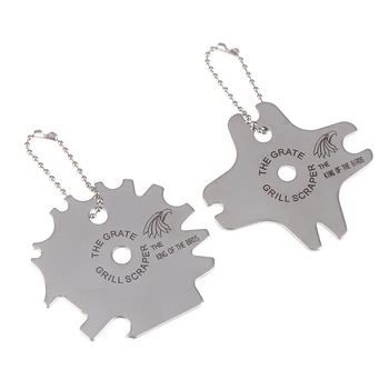 

Cleaning Blade Barbecue Cleaning ToolPortable Stainless Steel Grill Scraper with The Best Grill Scraper Letters BBQ Accessories